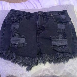 Mossimo black denim shorts Size 2